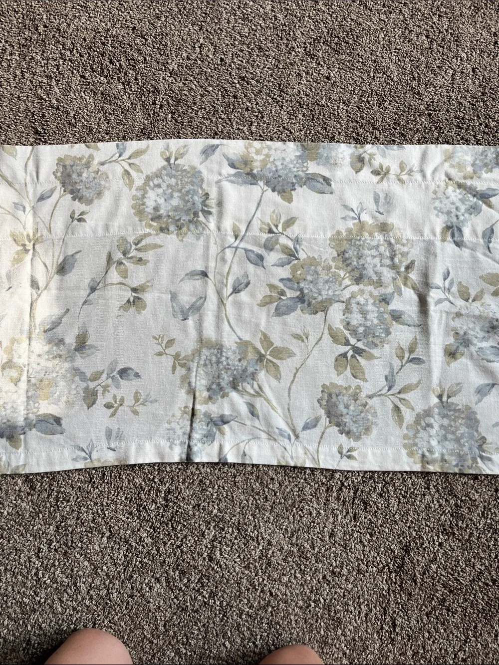 Valance NWOT blue hydrangea